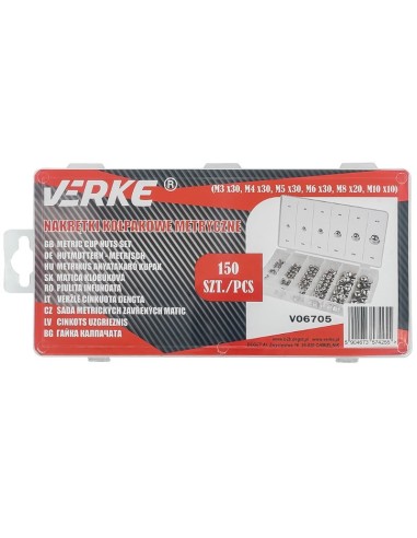Set piulite, Verke, V06705, 150 buc