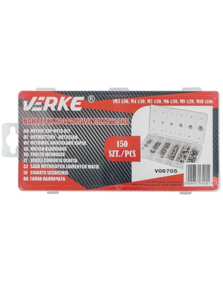 Set piulite, Verke, V06705, 150 buc