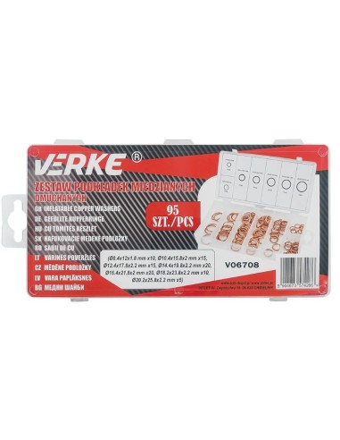 Set saibe cupru, Verke, V06708, 95 buc