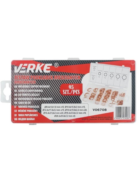Set saibe cupru, Verke, V06708, 95 buc