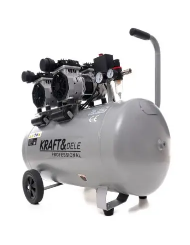 Compresor fara ulei, Kraft&Dele, KD1398, 100 l, 2 x 1500 W