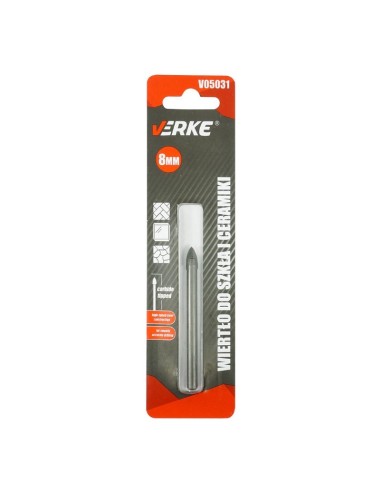 Burghiu pentru ceramica si sticla, Verke, V05031, 8mm Burghiu pentru ceramica si sticla, Verke, V05031, 8mm