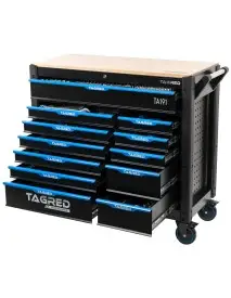 Dulap scule profesional, Tagred, TA191, 501 de piese, 12 sertare
