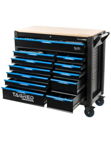 Dulap scule profesional, Tagred, TA191, 501 de piese, 12 sertare Dulap scule profesional, Tagred, TA191, 501 de piese, 12 sertare
