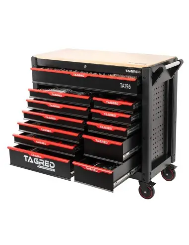 Dulap scule profesional, Tagred, TA196, 12 sertare, 541 piese