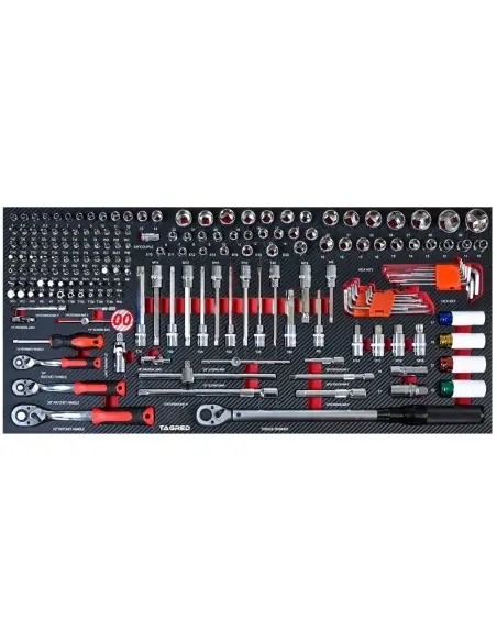 Dulap scule profesional, Tagred, TA196, 12 sertare, 541 piese