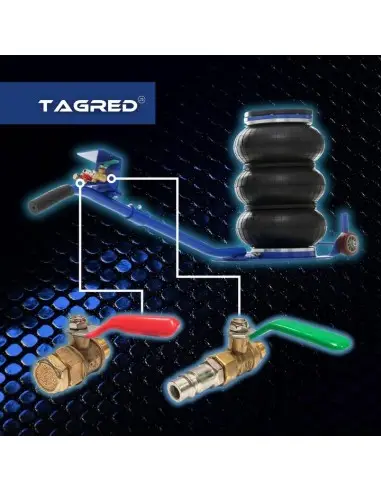 Cric pneumatic Tagred TA256, 3.5T – Ridicare rapida si eficienta