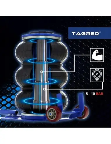Cric pneumatic Tagred TA256, 3.5T – Ridicare rapida si eficienta