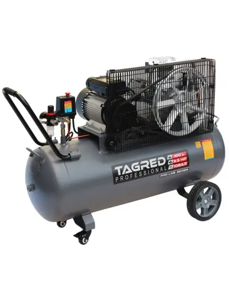 Compresor 100l fara ulei, Seria PRO-Line, Tagred, 3 pistoane, Ta3390