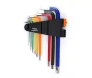 Set de imbusuri colorate, Kraft&Dele, 9 piese, KD11931