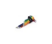 Set de imbusuri colorate HEX, 9 piese Kraft&Dele KD11931