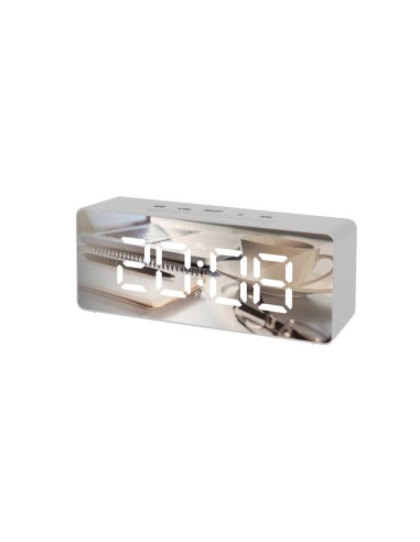 Ceas electronic cu alarma, Bass Polska, termometru, oglinda, 11110