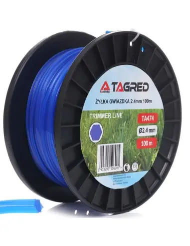 Fir de taiere pentru motocoasa , Tagred profesional, 2,4 mm, 100 m, Ta474