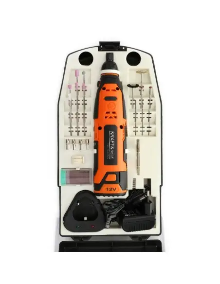 Mini freza Kraft&Dele KD1669 12V, 55 accesorii