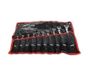 Set Chei Combinate cu Clichet – 10 Piese Otel Carbon