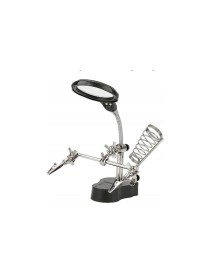 Suport de lipit cu lupa, Kraft&dele, cu led, KD10455