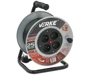 Prelungitor cu tambur, Verke, 25m, 4prize, V70015