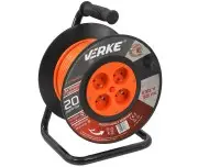 Prelungitor pe rola cu tambur, Verke, 20m, 4 prize, V70000