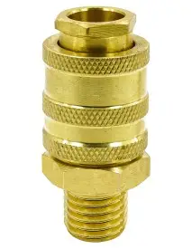 Conector din alama, Verke, 1/4", filet exterior,V81365