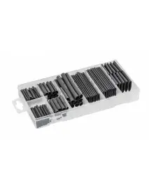Set 127 bucati tuburi termocontractabile, Hogert, negre, HT8G501