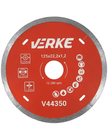 Disc diamantat pentru beton, 125x22,2x1,2 mm, V44350, Verke