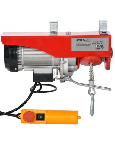 Troliu electric, Kraft&Dele, ridicare 400/800kg, 1300W Troliu electric, Kraft&Dele, ridicare 400/800kg, 1300W