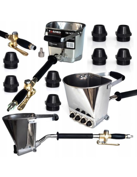Masina de tencuit pereti, Tagred, inox 60 mp/ora, cu 4 duze