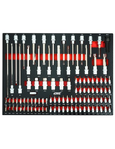 Dulap scule, 298 piese, V33108, Verke