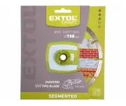 Disc de taiere segmentat si diamantat, Extol Craft, taiere uscata, 150x22,2x2,3mm