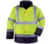 Geaca de protectie 4 in 1 reflectorizanta ROADWAY FLUO GANTELINE Coverguard - Geaca reflectorizanta