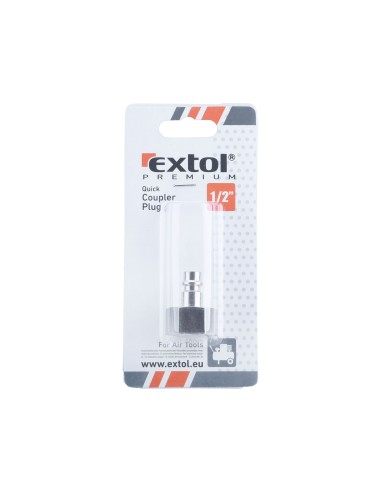 Quick coupler plug, EXTOL PREMIUM, 8865126, G-1/2"