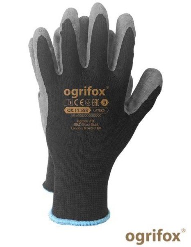 OX-LATEKS Manusi de protectie acoperite cu latex RAW-POL - Manusi impregnate/imersate