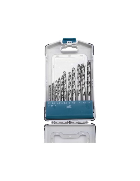 Burghie metal, EXTOL INDUSTRIAL, 8701118, HSS-G, 2-8 mm