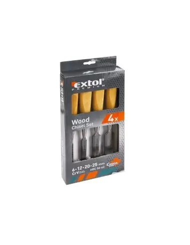 Dalta cu maner din fag, 8812420, CrV, 6-12-25mm