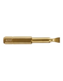 Slotted Bits, KITO, 4821305, S2/TiN, 6x50mm
