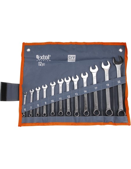 Chei combinate 6-22mm 12buc, EXTOL PREMIUM, 6333, CrV, 6-22mm Chei combinate 6-22mm 12buc, EXTOL PREMIUM, 6333, CrV, 6-22mm