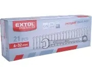 Chei combinate 6-32mm, EXTOL PREMIUM, 6335, CrV, 21pcs