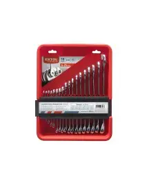 Chei inelare 6-24mm, EXTOL PREMIUM, 6351, CrV, 18 bucati