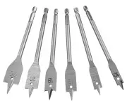 Burghiu plat lemn, EXTOL CRAFT, 1170, 10-25x150mm, set 6 piese