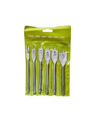 Burghiu plat lemn, EXTOL CRAFT, 1170, 10-25x150mm, set 6 piese Burghiu plat lemn, EXTOL CRAFT, 1170, 10-25x150mm, set 6 piese