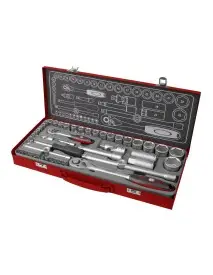 Set chei tubulare 50pcs, FORTUM, 4700002, 1/4", 1/2"