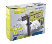 Ciocan rotopercutor, EXTOL CRAFT, 401163, 550W, complet metalic