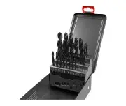 Burghie metal, set 25 pcs, 1-13mm, 8801192, HSS, DIN 338