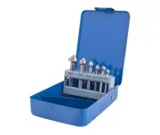 Freze conice 90°, 6 piese, 20094, 6,3-20,5mm, trei lame