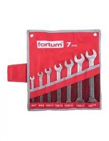Chei fixe duble, FORTUM, 4730103, 6-19mm, 7 piese