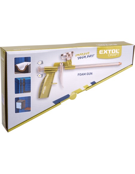 PU foam gun, EXTOL CRAFT, 85011, reglare debit, cadru plastic
