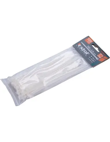 Coliere albe, EXTOL PREMIUM, 8856104, 150x2.5mm, 100buc.