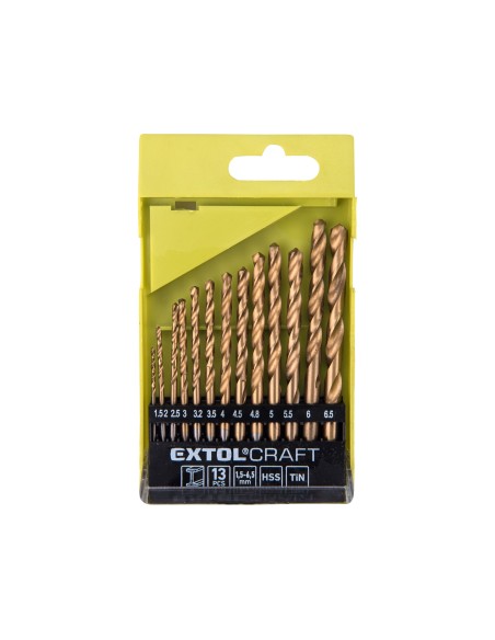 Burghie metal, set 13 pcs, 1113A, HSS, 1,5-6,5 mm