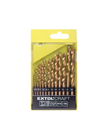 Burghie metal, set 13 pcs, 1113A, HSS, 1,5-6,5 mm