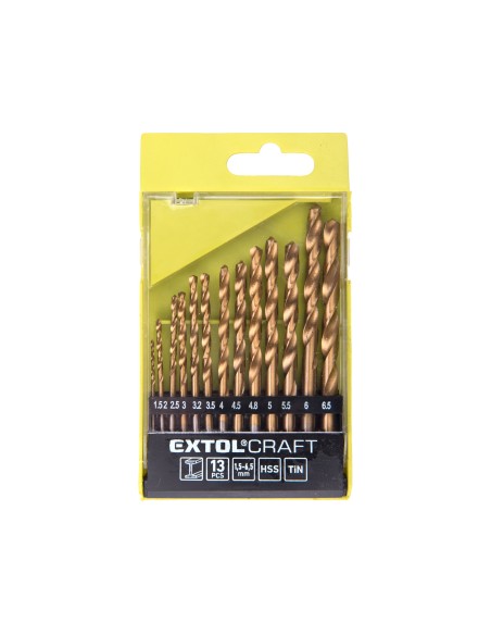 Burghie metal, set 13 pcs, 1113A, HSS, 1,5-6,5 mm